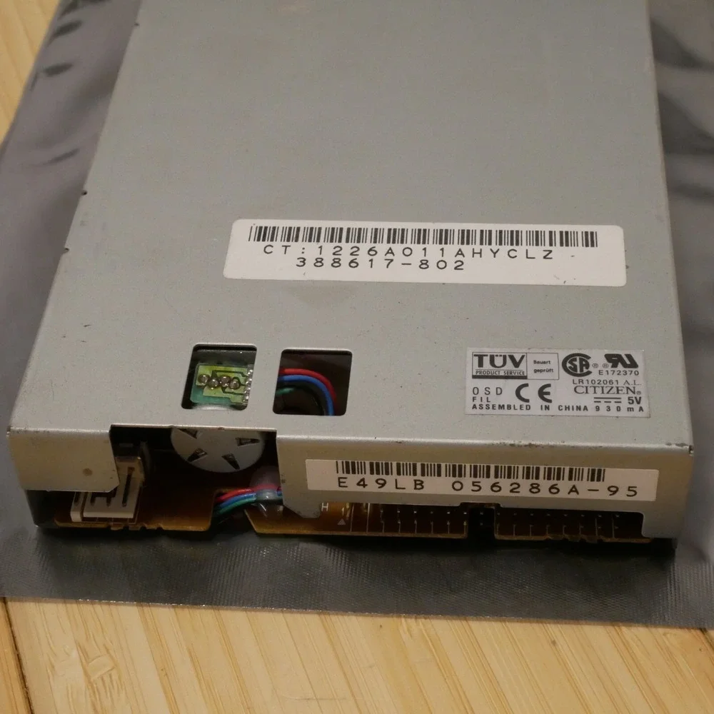 TUV CITIZEN 3.5 inch 1.44MB Floppy Disk Drive 388617-802 Tested $ Working - 30